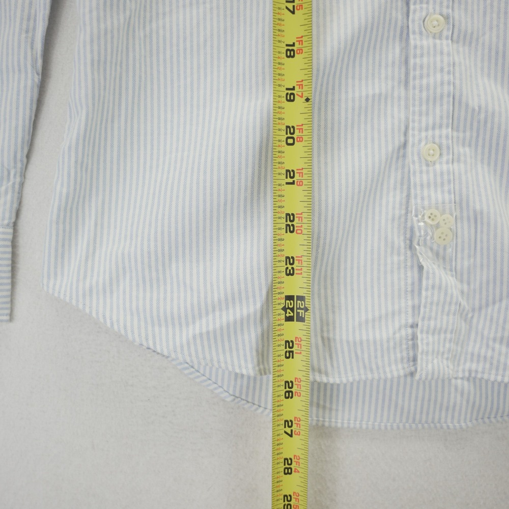 Ralph Lauren Slim Fit Button Down Shirt Blue White Stripe Cotton Size 6 NEW - Picture 4 of 10